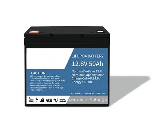 Wodoszczelna bateria litowa LifeP04 12,8V 50AH z Bluetooth dla energii morskiej