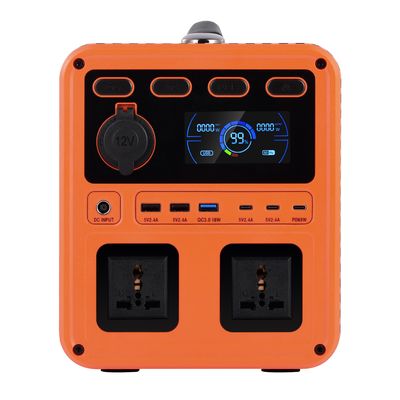 IP61 Wysoka moc wyjściowa DC 13V 1200W AC Przełącznik QC3.0 Przenośny generator energii z dwukierunkowym falownikiem do zapasowego domu