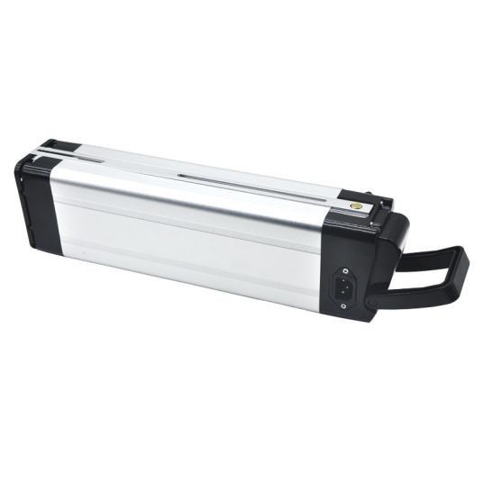 Oszczędność energii 4 Pin 48V 10.4AH 18650 Litium Electric Bike Sliver Fish Series Anti Fall Buckle For Electric Bike
