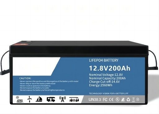 BYD 12,8V 200AH Lifep04 Litium Battery Pack z LCD dla Golf Cart