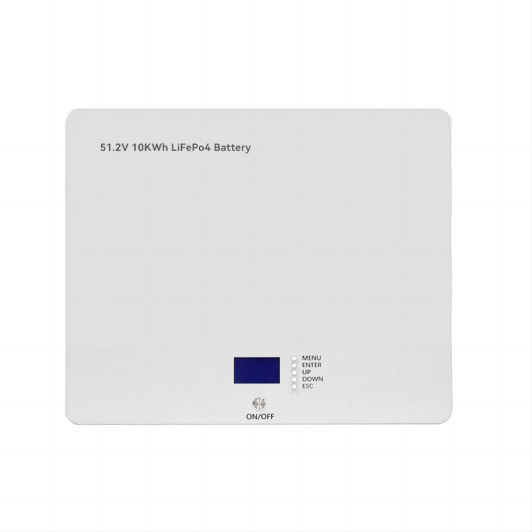 Bateria litowo-jonowa ścienna głęboki cykl Wysokiej mocy ŻywotnośćP04 10KWH Dla domowego systemu zapasowego baterii