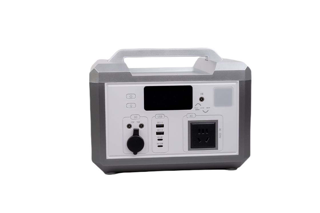 Silver Shell Ultra Output Power 600W EU Adapter Ładowanie Power Bank Z LCD Displays Screen Do kempingu RV na zewnątrz