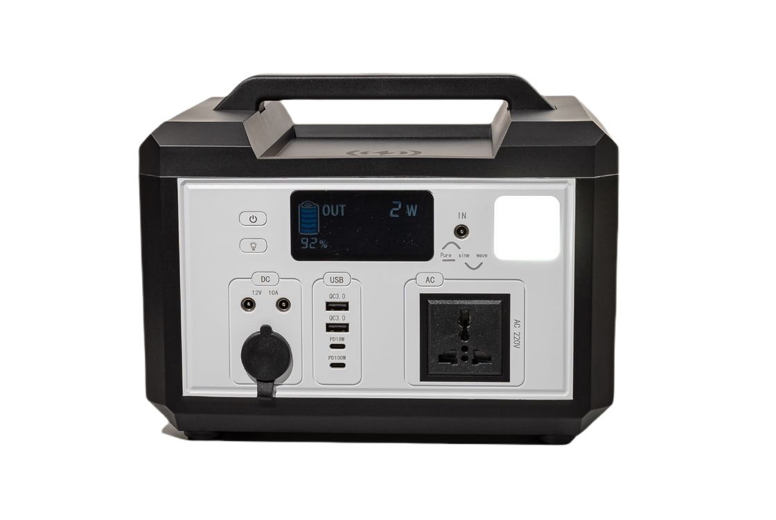 Długa żywotność 220V 50HZ Jednostronne Inwerter Przenośny Generator Elektrownia Z Światłem LED Do Zasilania awaryjnego