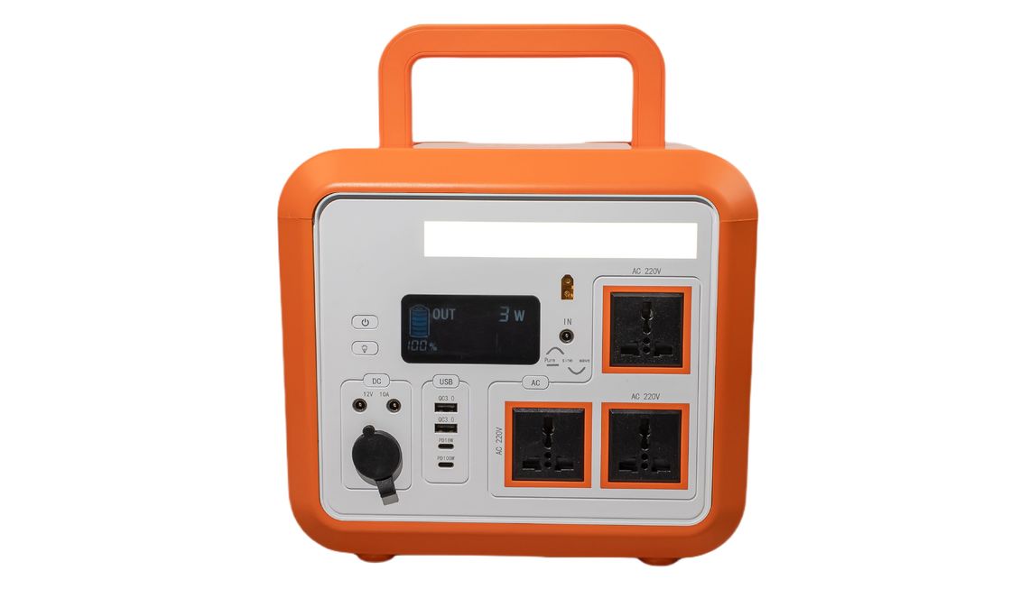 CE Approved 1500W AC Outlet Output Pure Sine Wave Portable Power Generator With LCD For Car Jump Starter / RV Camping