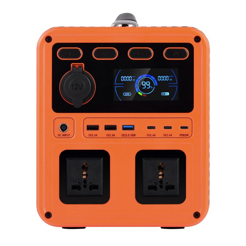 IP61 Wysoka moc wyjściowa DC 13V 1200W AC Przełącznik QC3.0 Przenośny generator energii z dwukierunkowym falownikiem do zapasowego domu